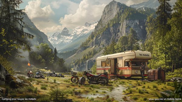 Camping pour les motards : vous pouvez toujours louer un mobile-home